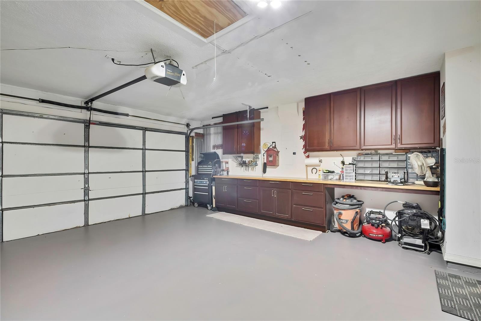 newly painted garage