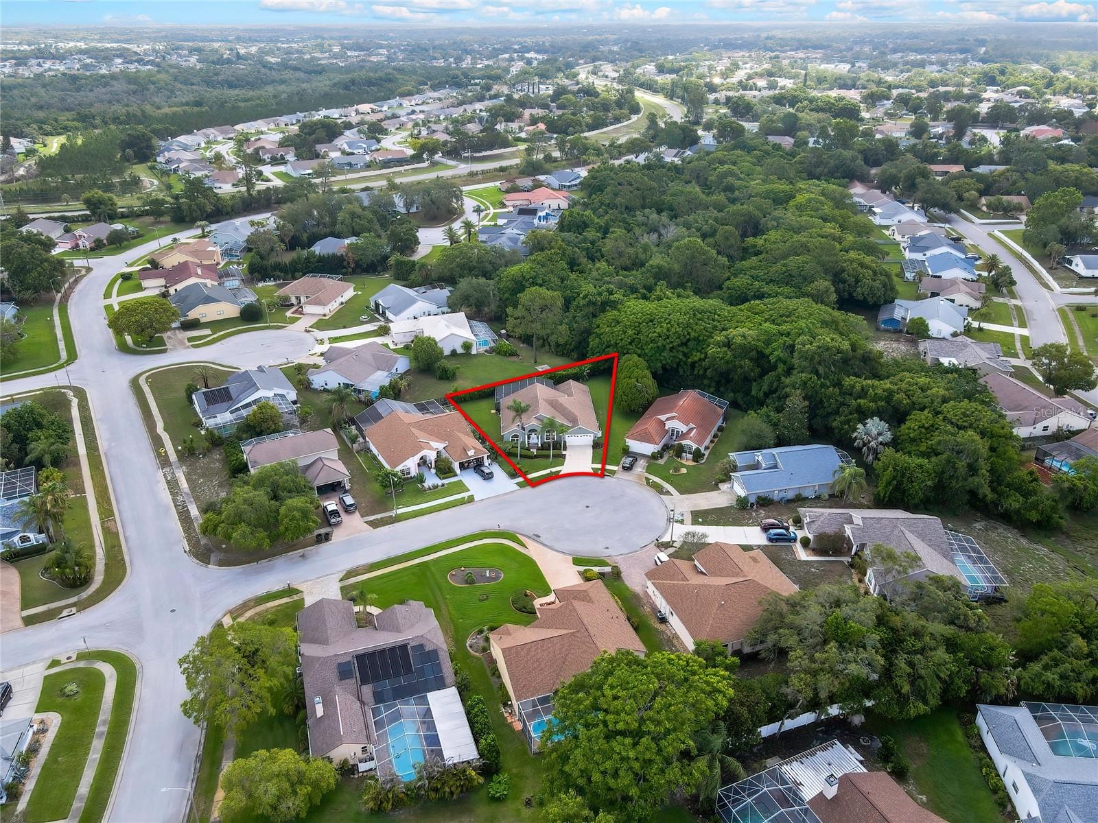 red line of property view