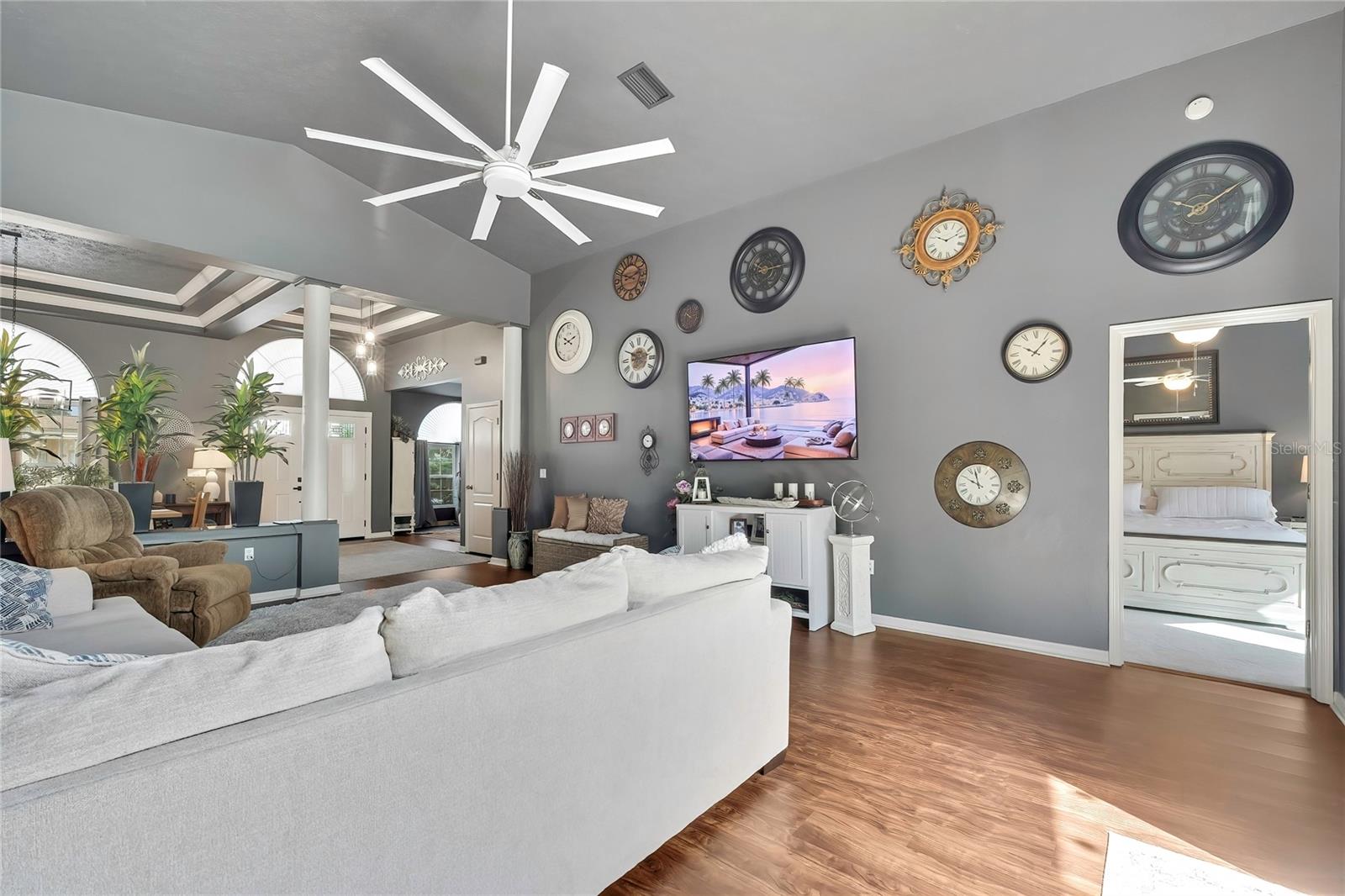another view of open living space