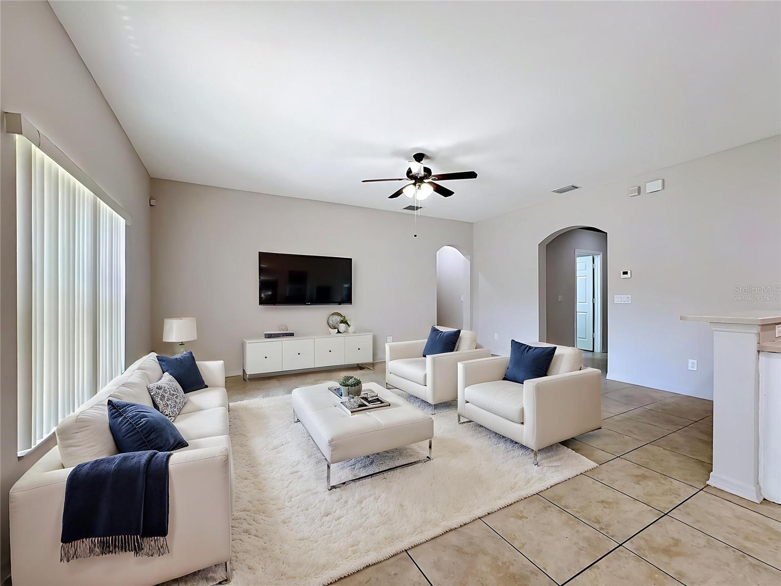 Virtually Staged Living Room