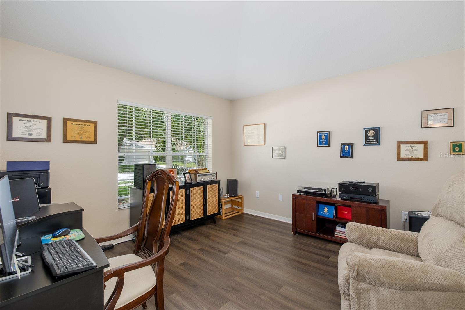 FRONT BEDROOM 4 W/CLOSET USED AS OFFICE