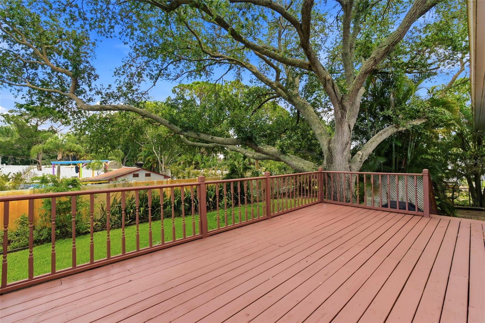 Large back deck