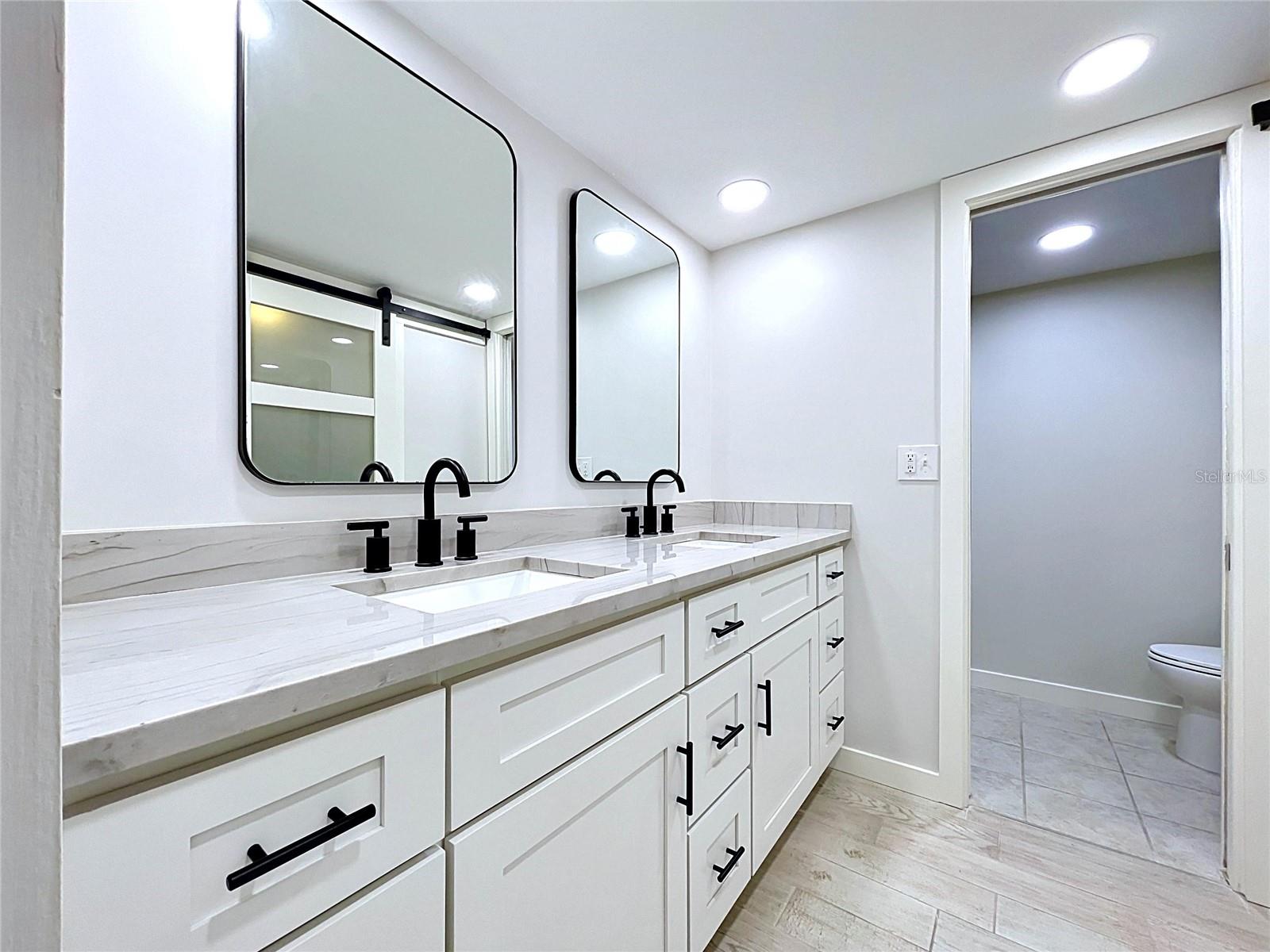 Renovated primary bathroom