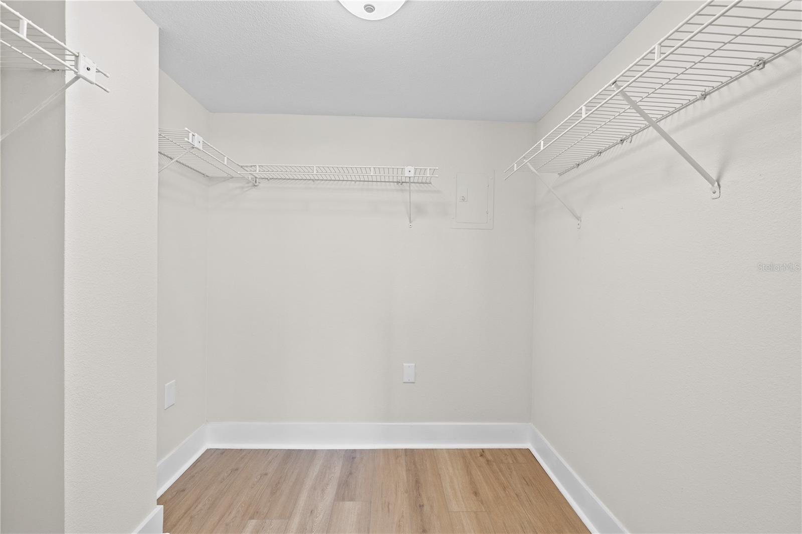 Walk in closet in primary