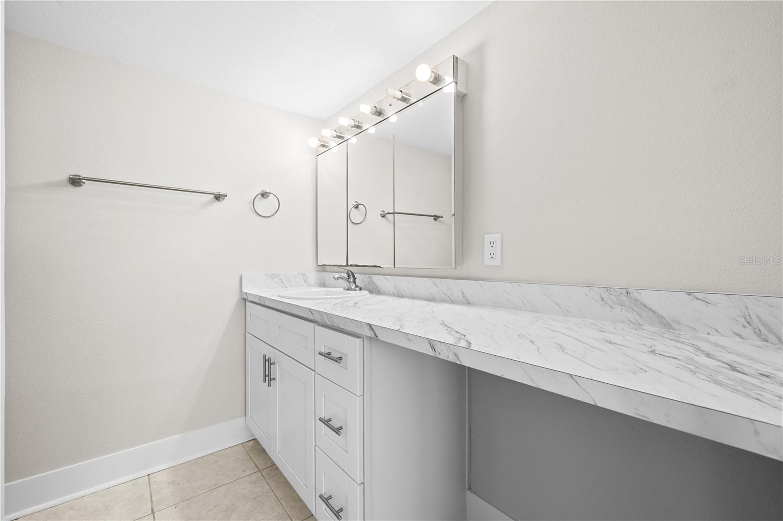Large vanity area