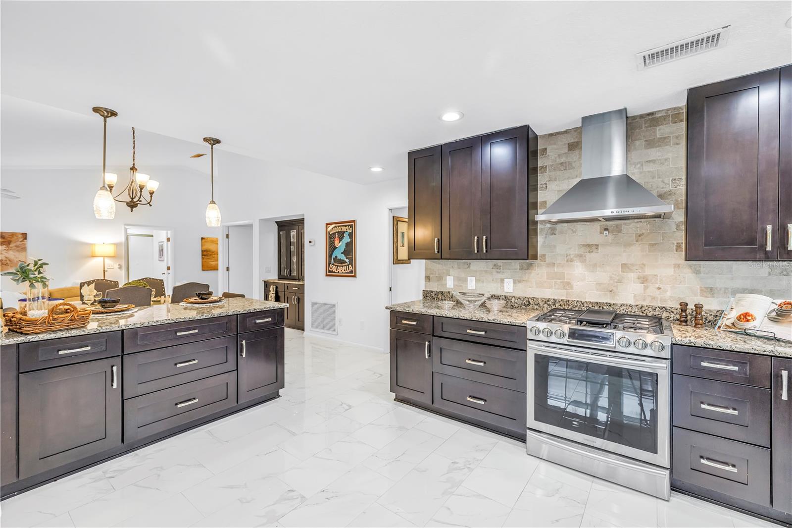Entertaining Kitchen with Bar seating for wine or coffee