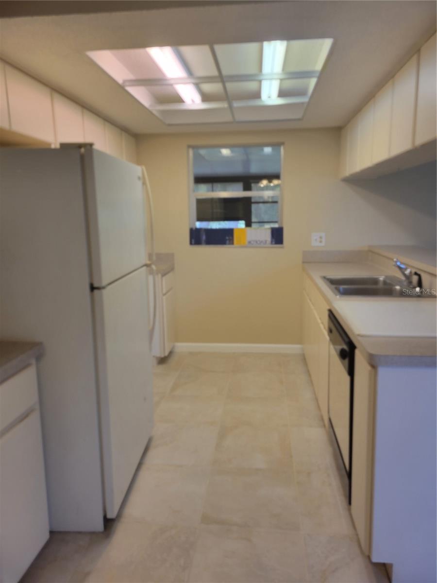 Galley style kitchen