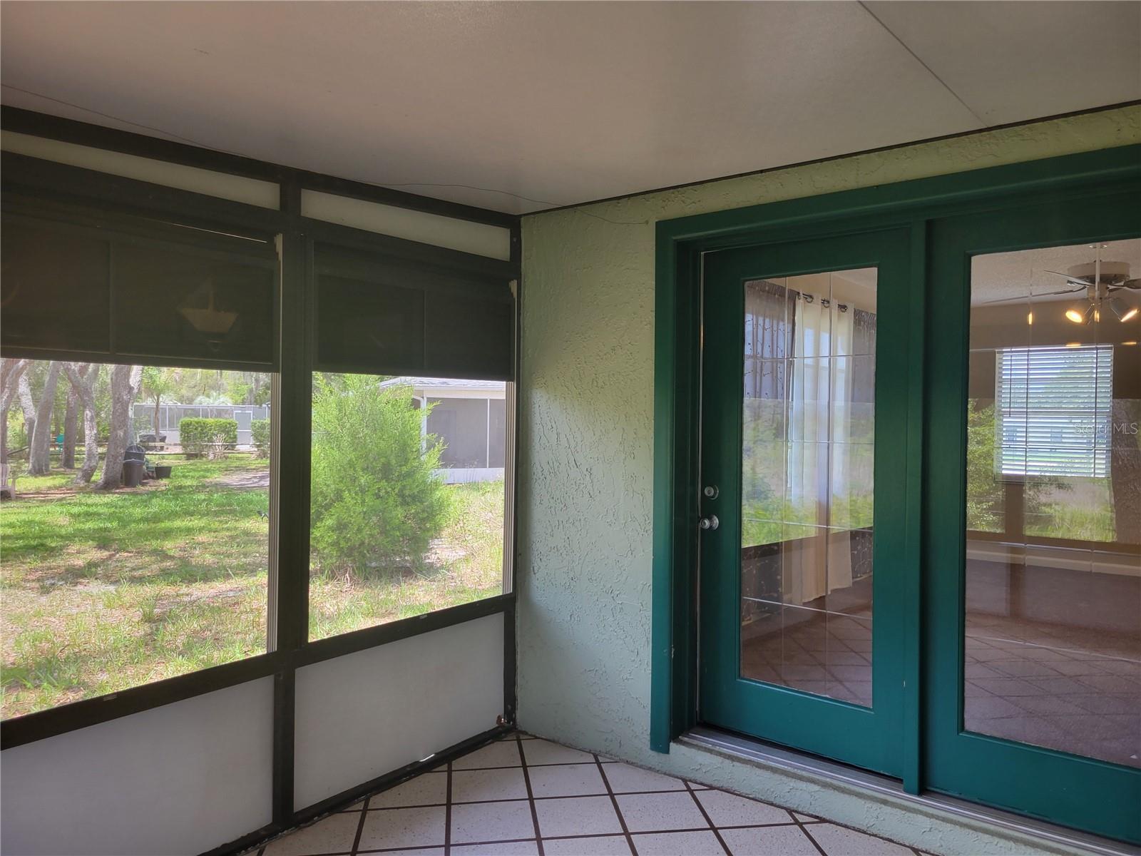 French door back into the Family Room!