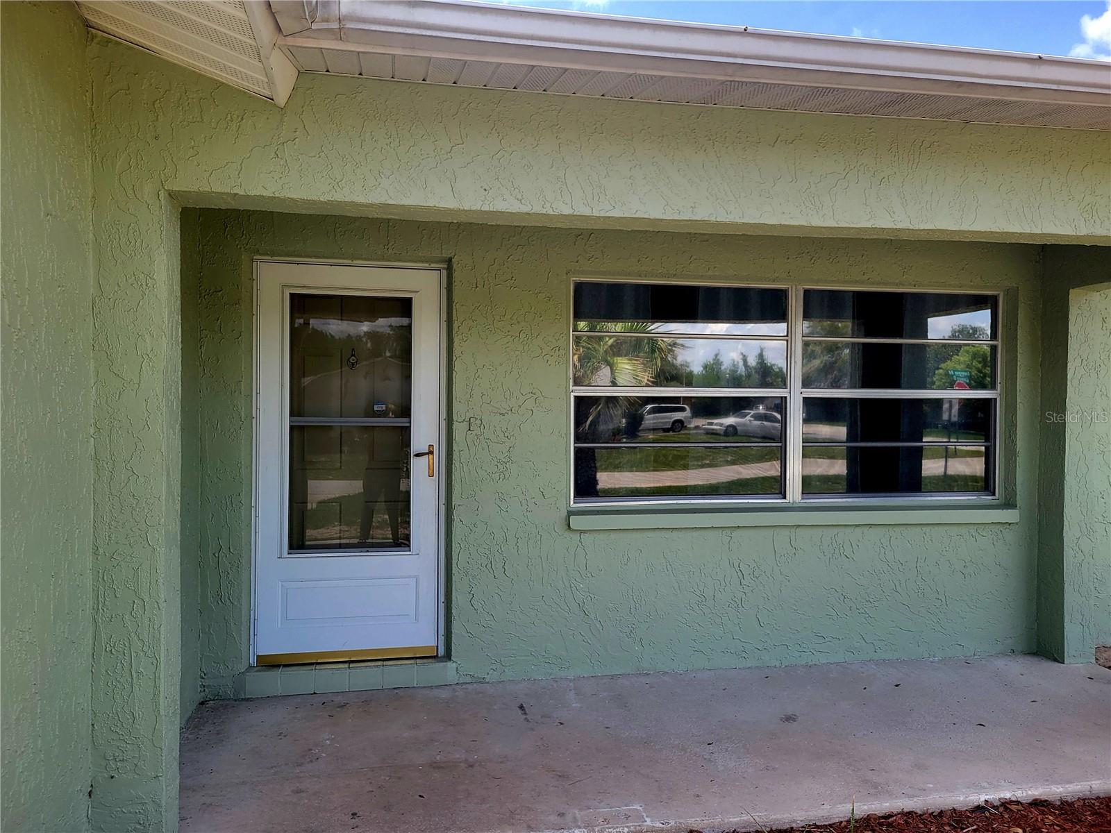 Front Entry and porch area