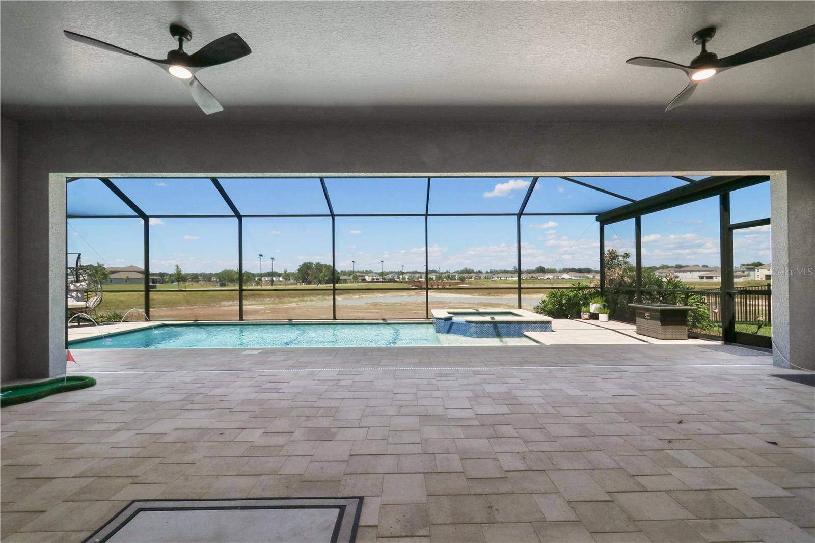 Outdoor dining area