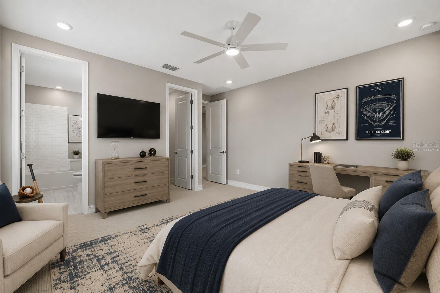 Second Floor - En-Suite Bedroom - Virtually Staged