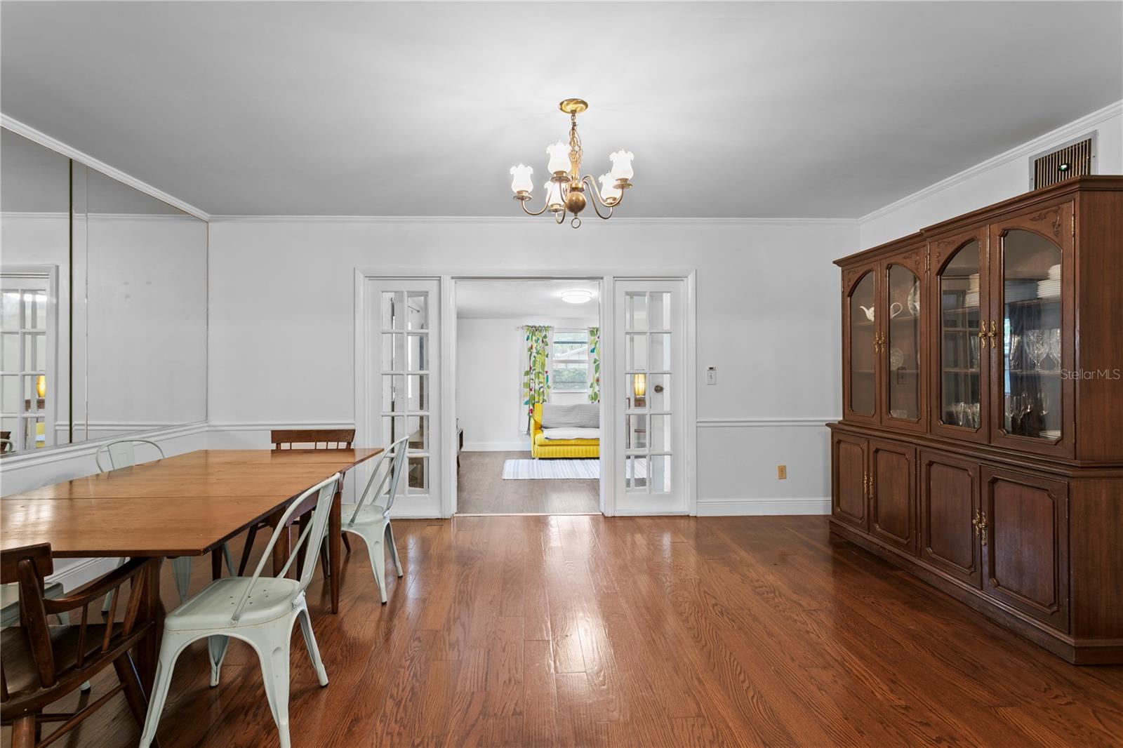 Dining room looking towards office