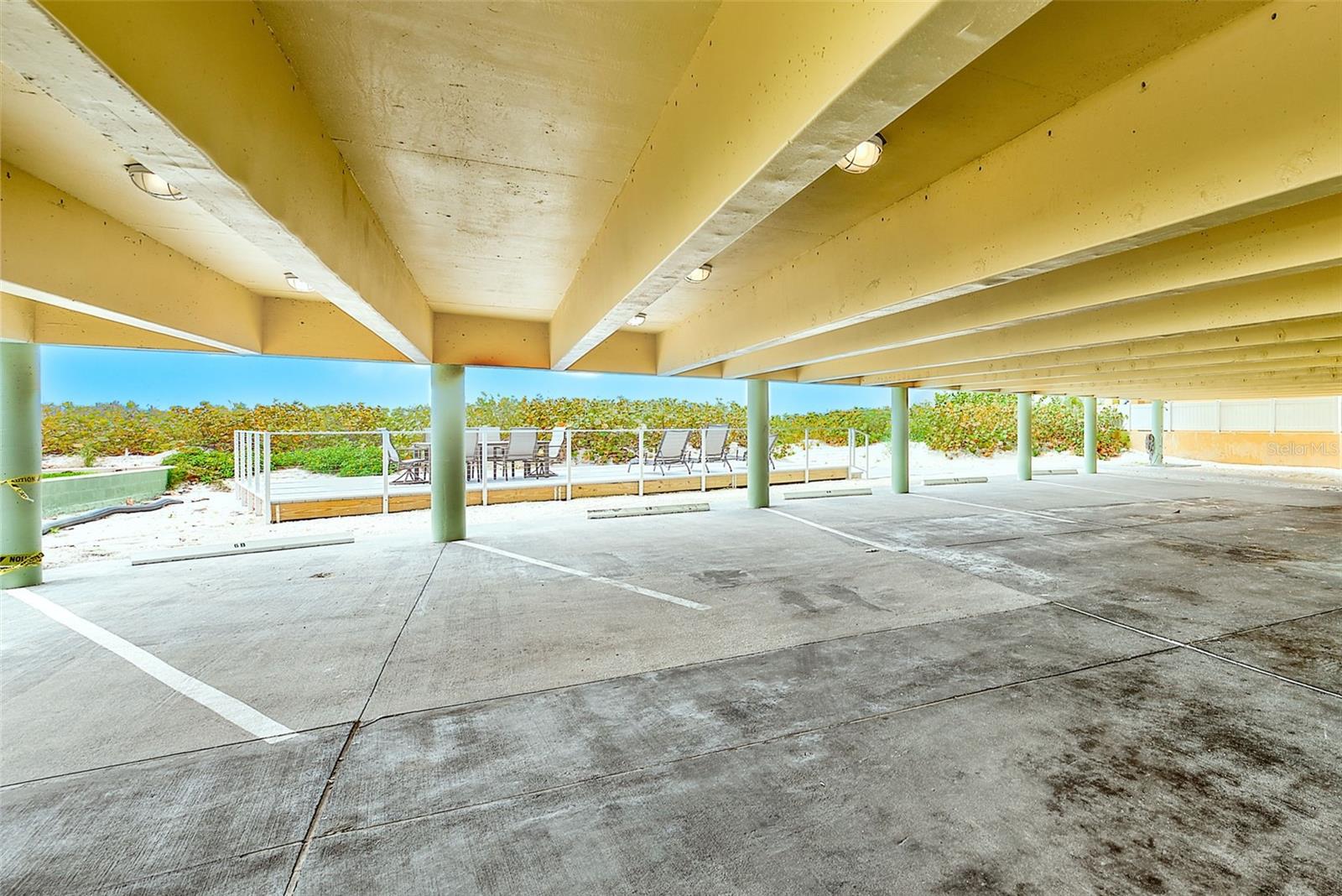 Under Building Shower