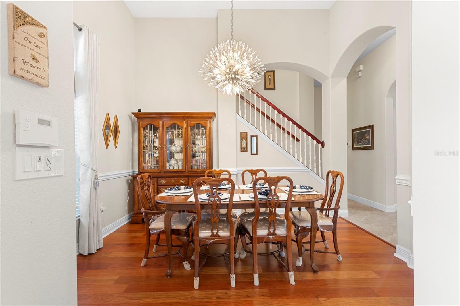 Formal Dining Room-Updated Crystal Chandalier