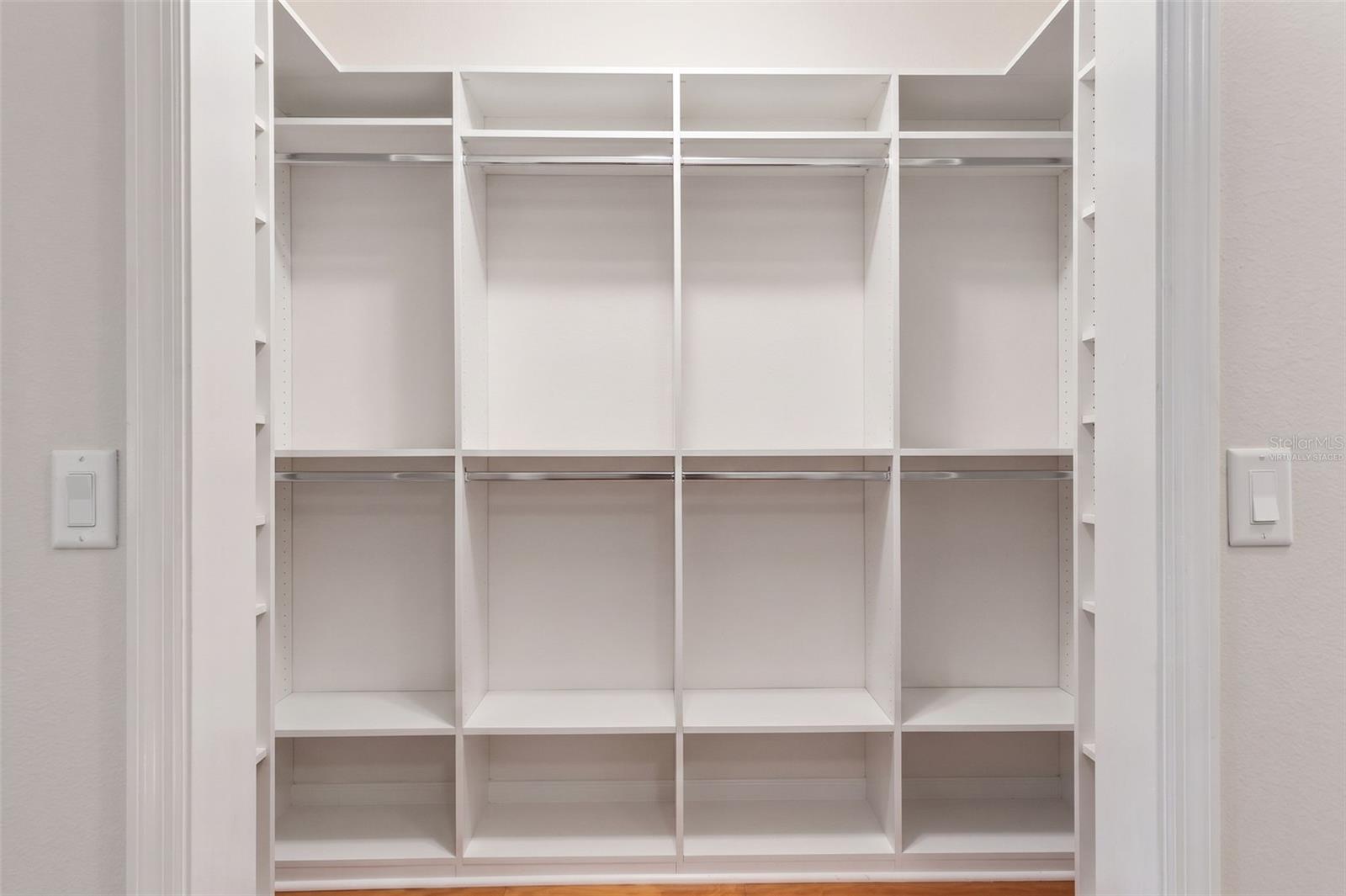 Virtually Staged-Primary Walk-in Closet One