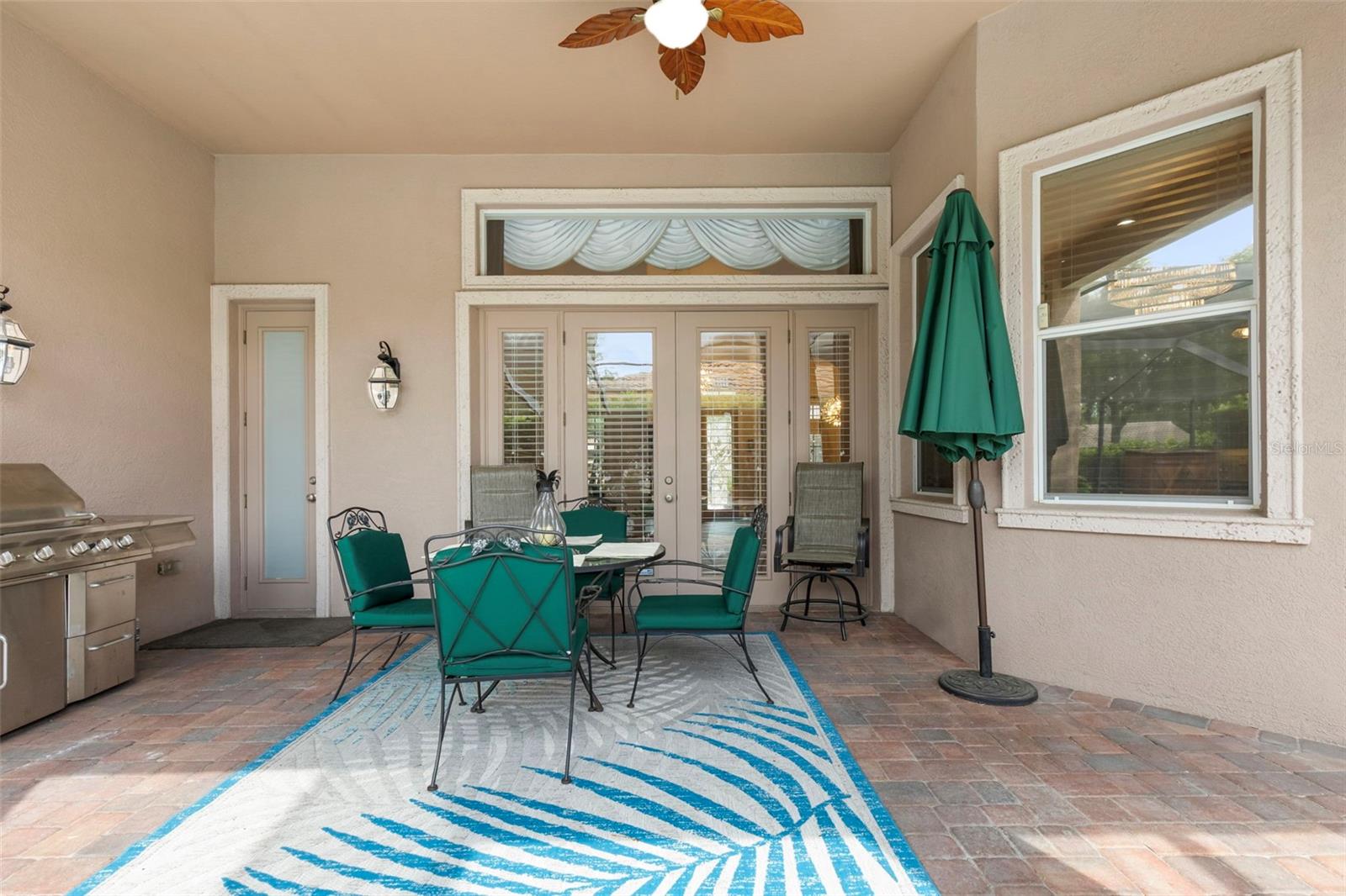 Outdoor Covered Seating Area