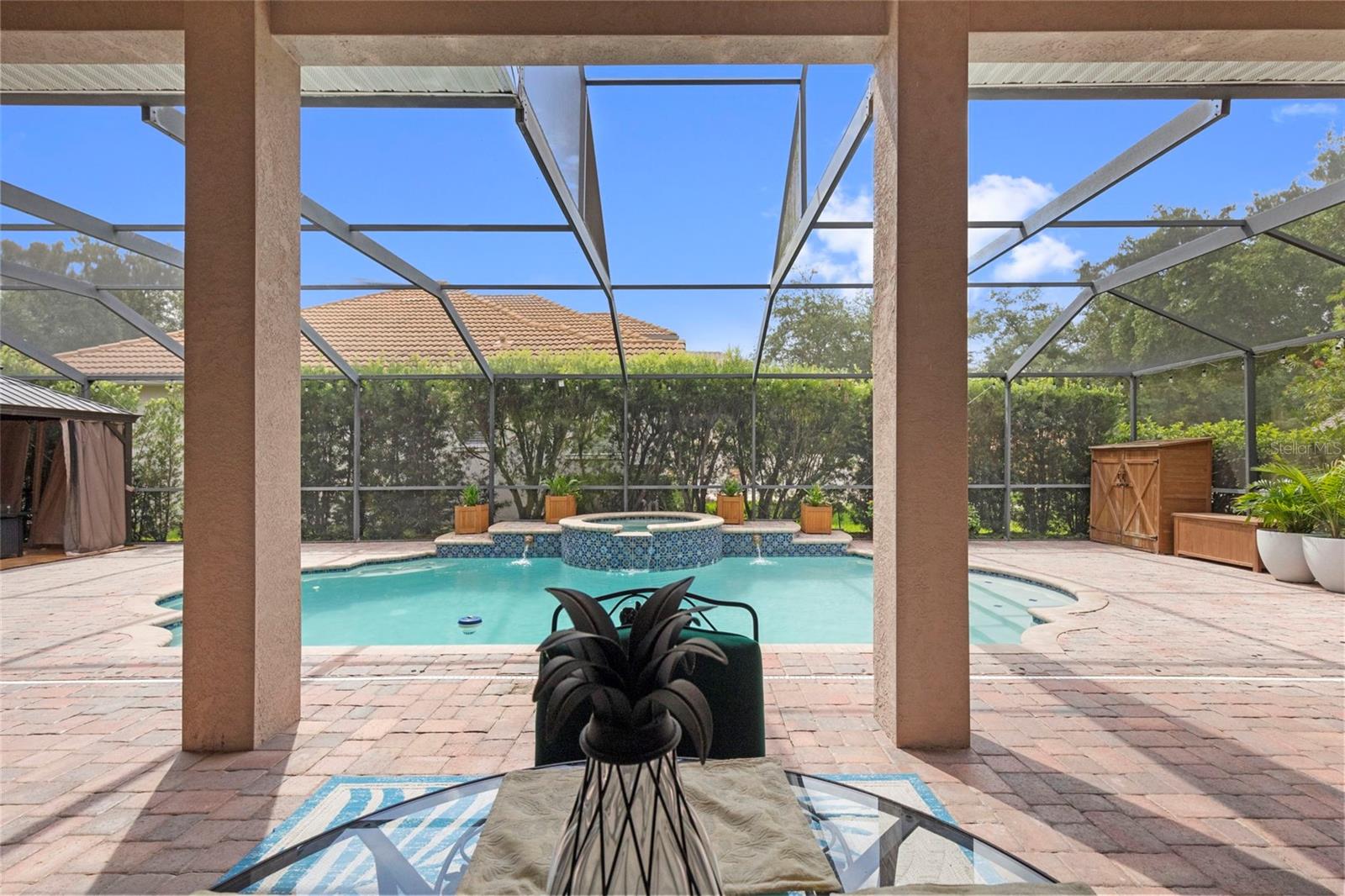 Outdoor Covered Seating Area