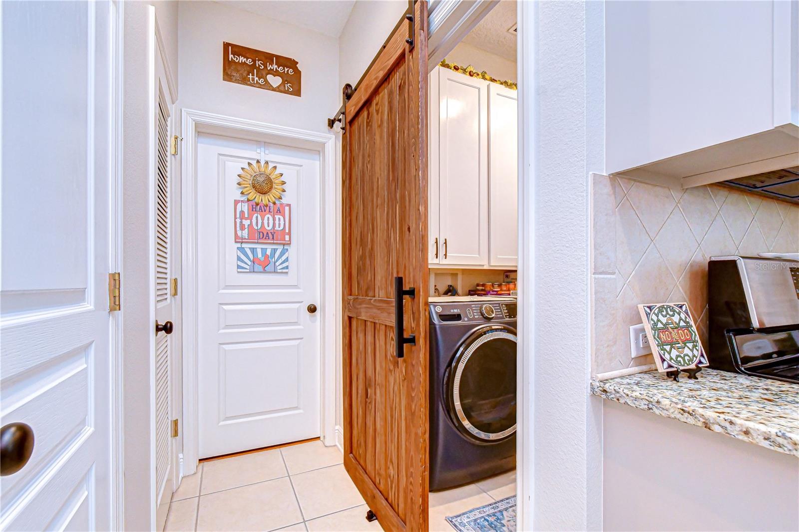 Laundry Room at the back of Kitchen