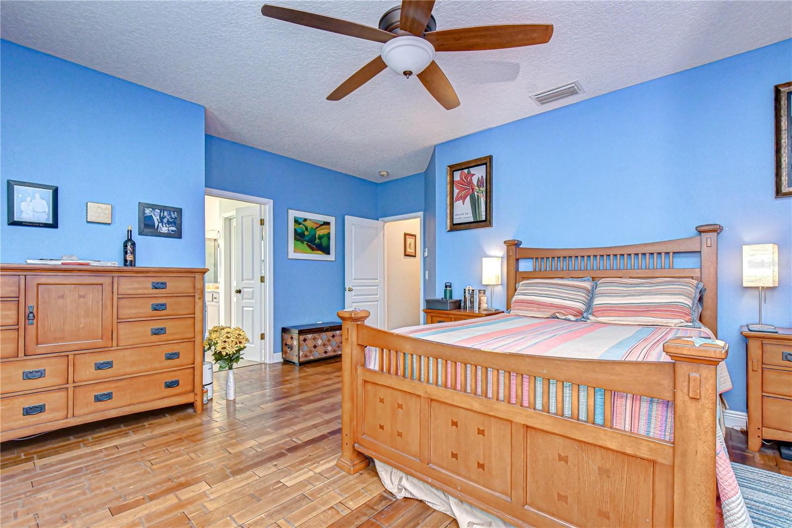 Spacious owner’s retreat with abundant natural light.