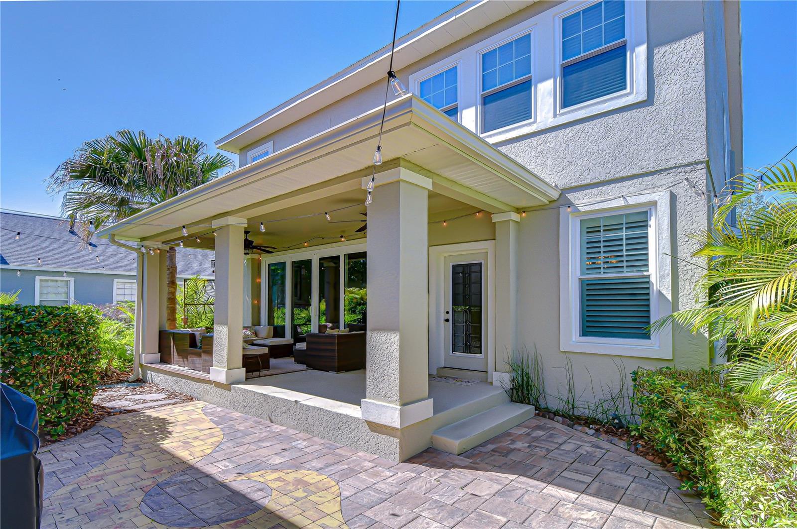 Spacious backyard ideal for entertaining and recreation.