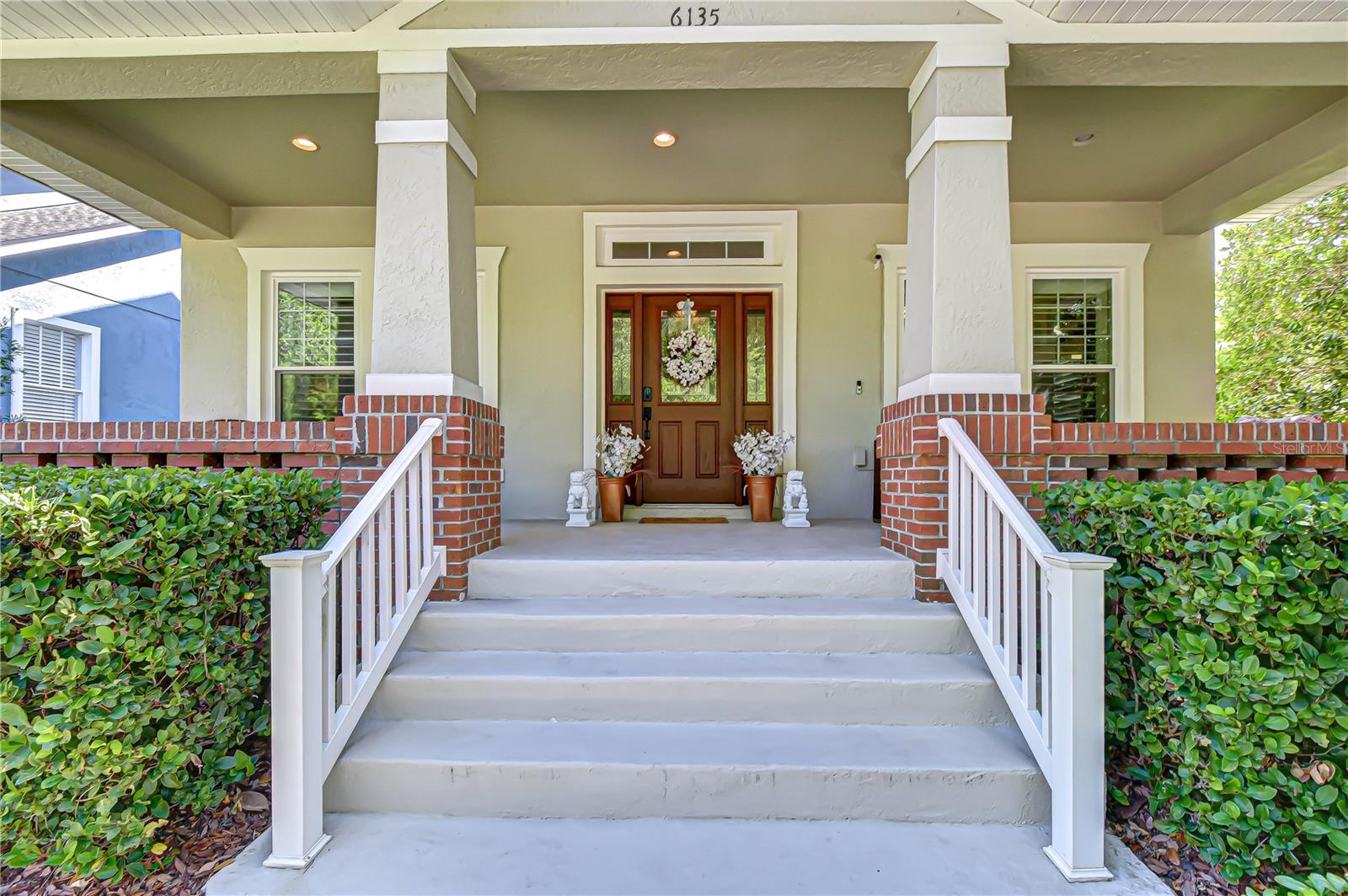 Welcoming front porch