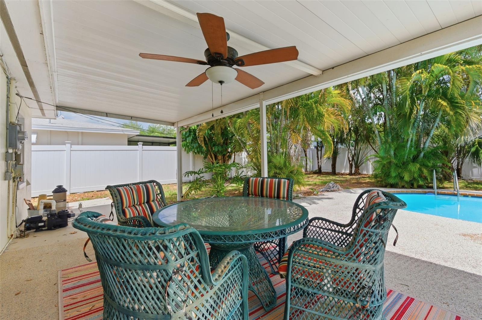 Porch Area opens to pool area