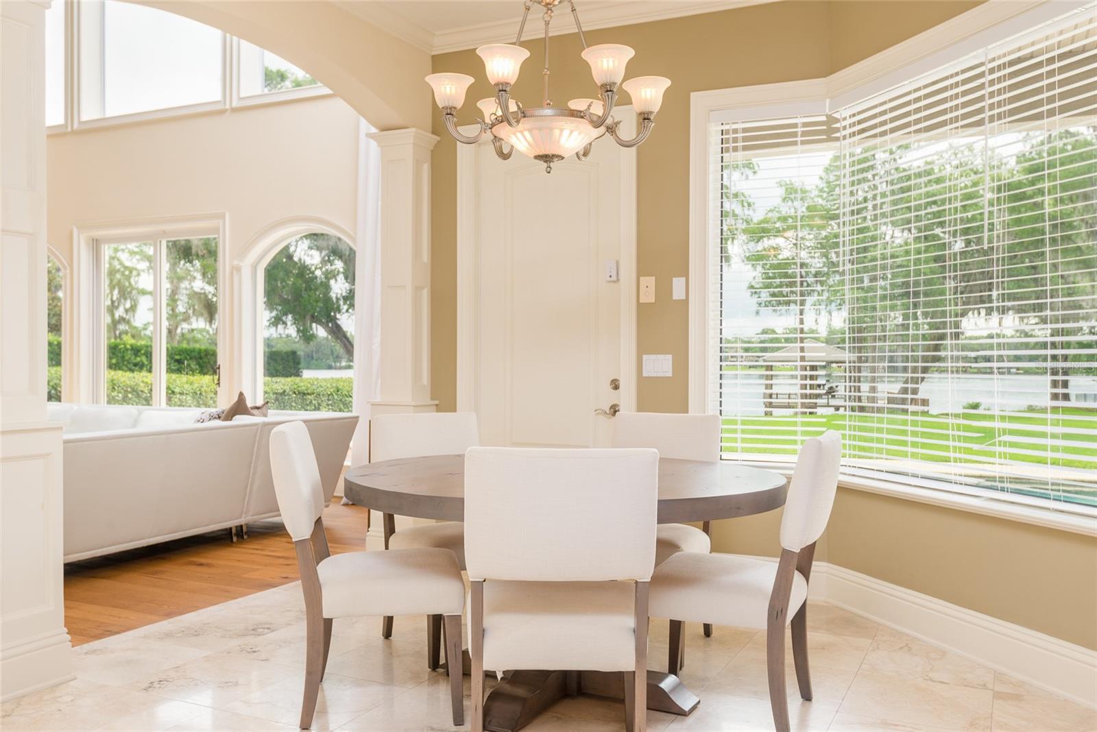 breakfast nook in the kitchen