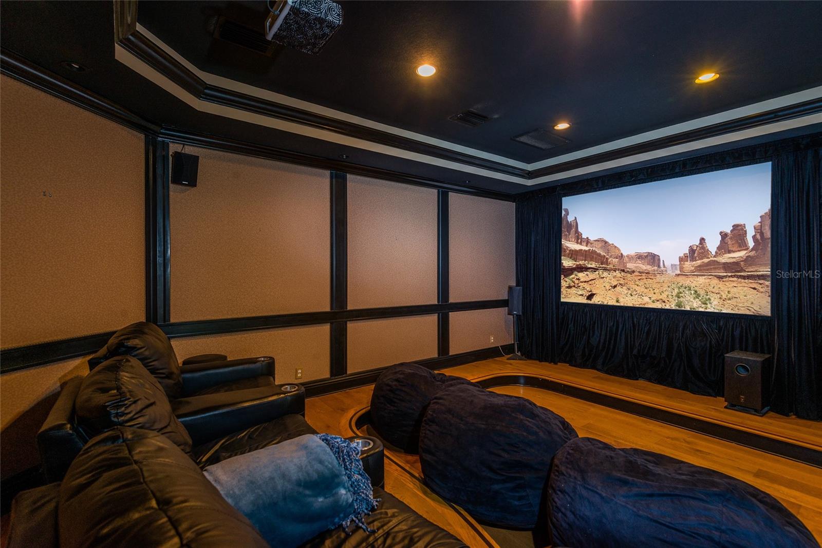 first floor theatre room