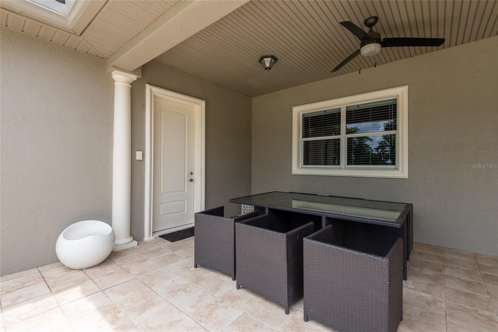 rear covered porch