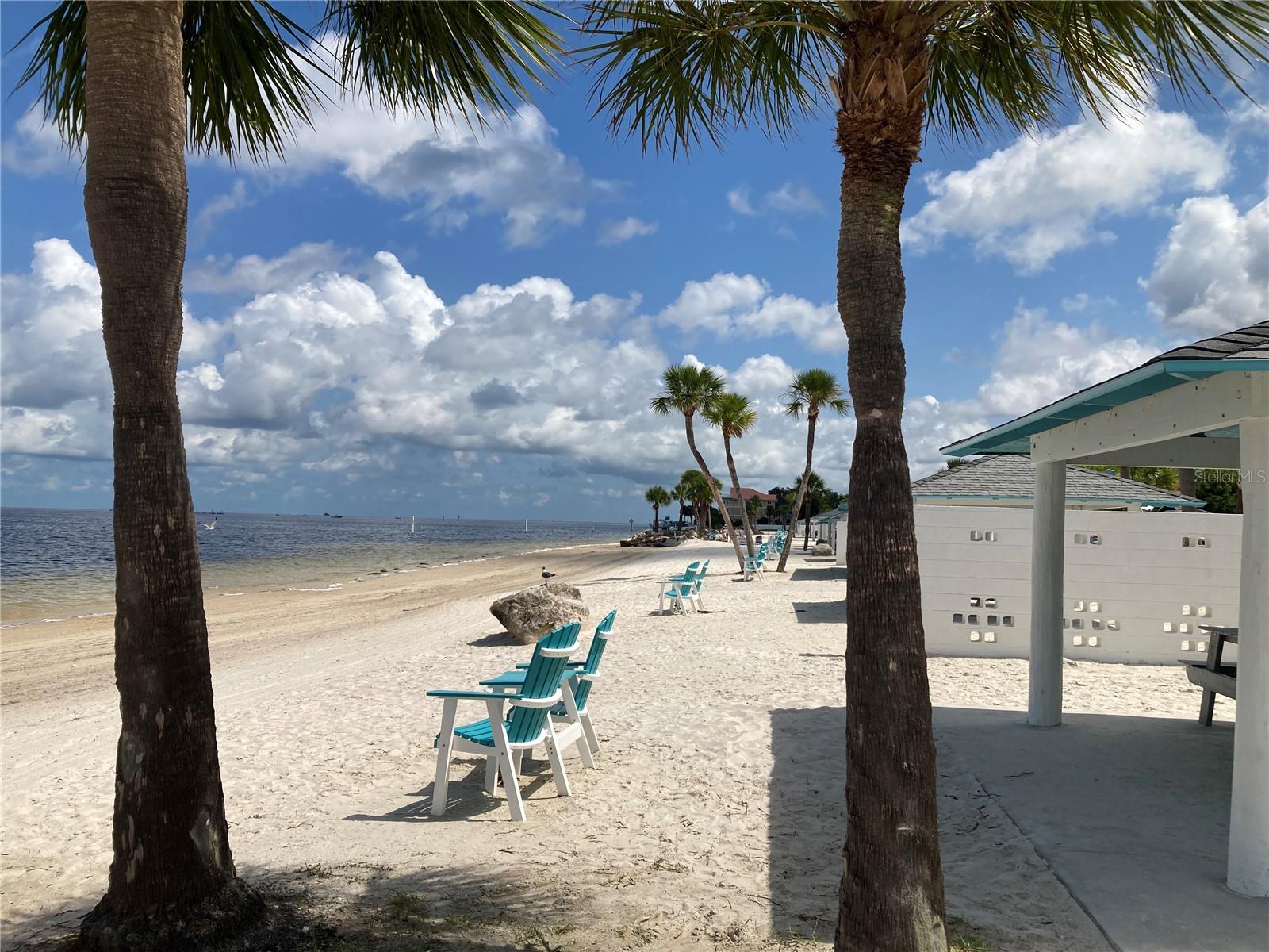 Private beach for residents