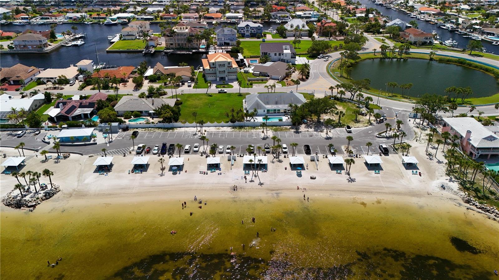 Private beach for residents