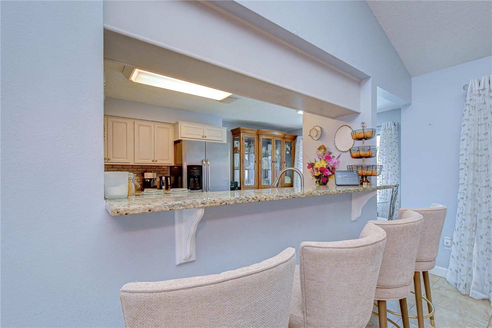 The bar area