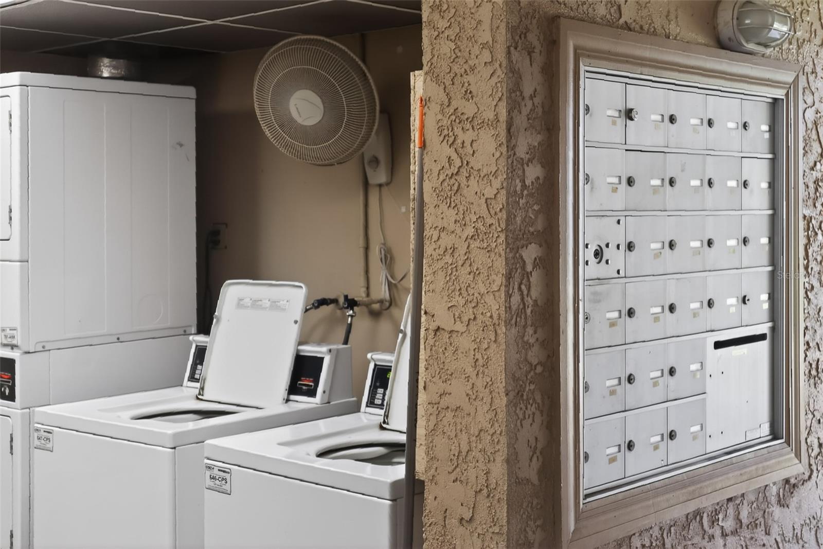 Community laundry and mailboxes