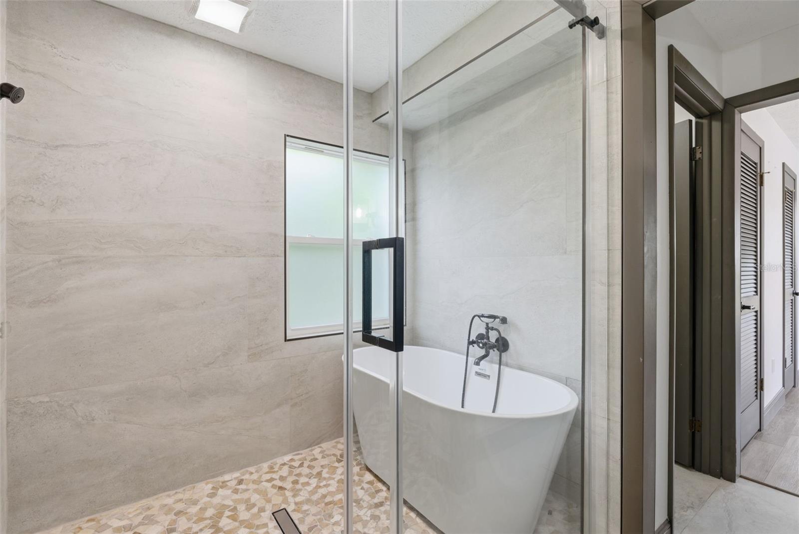 Bathtub within showerWet Room