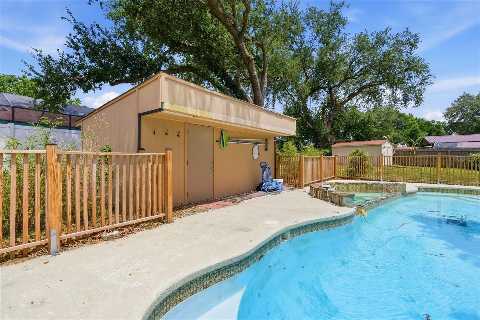 I see a cabana house possibility....