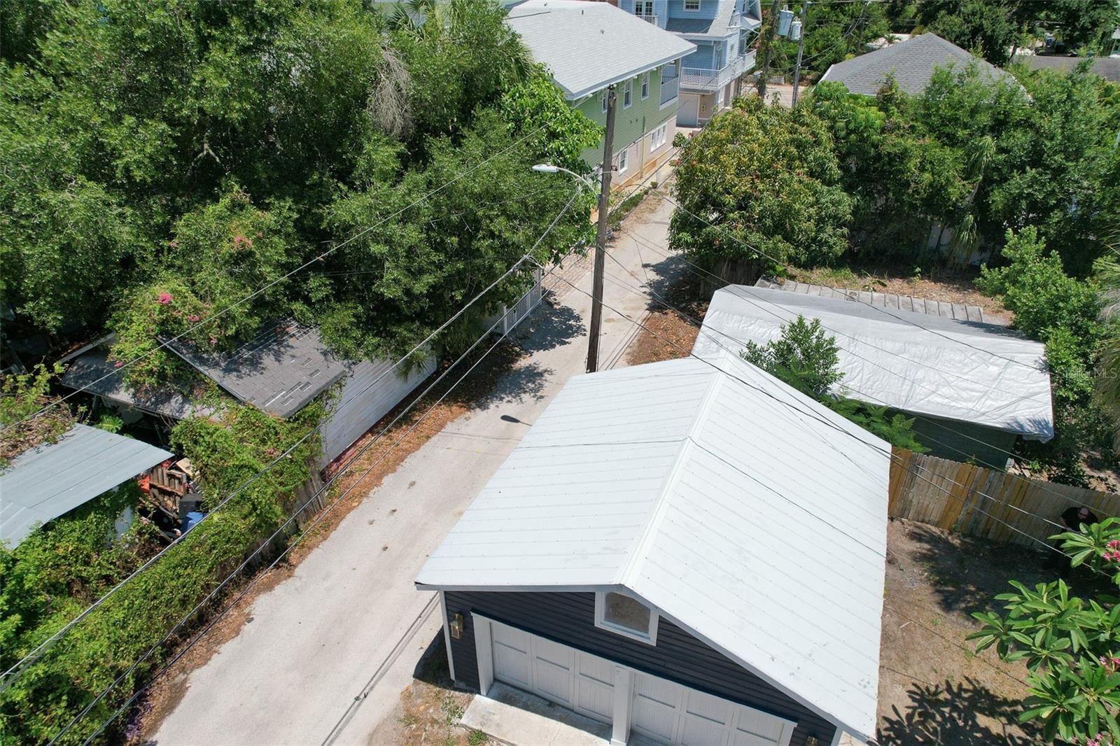 2 Car Garage With Alley Access
