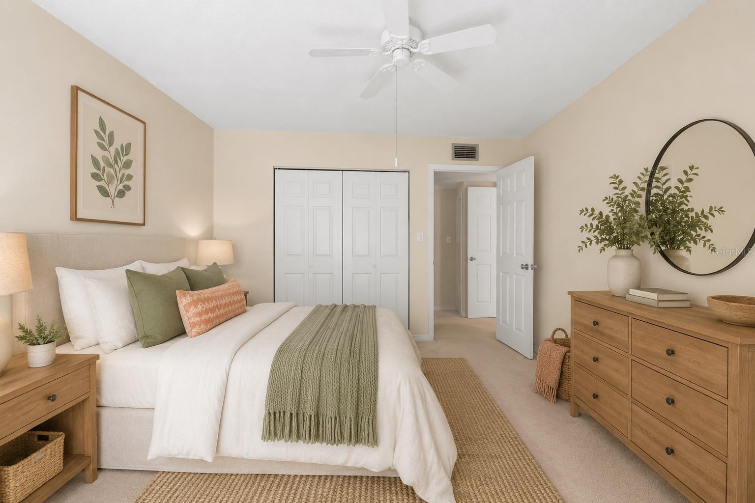 Virtual staging. Guest bedroom