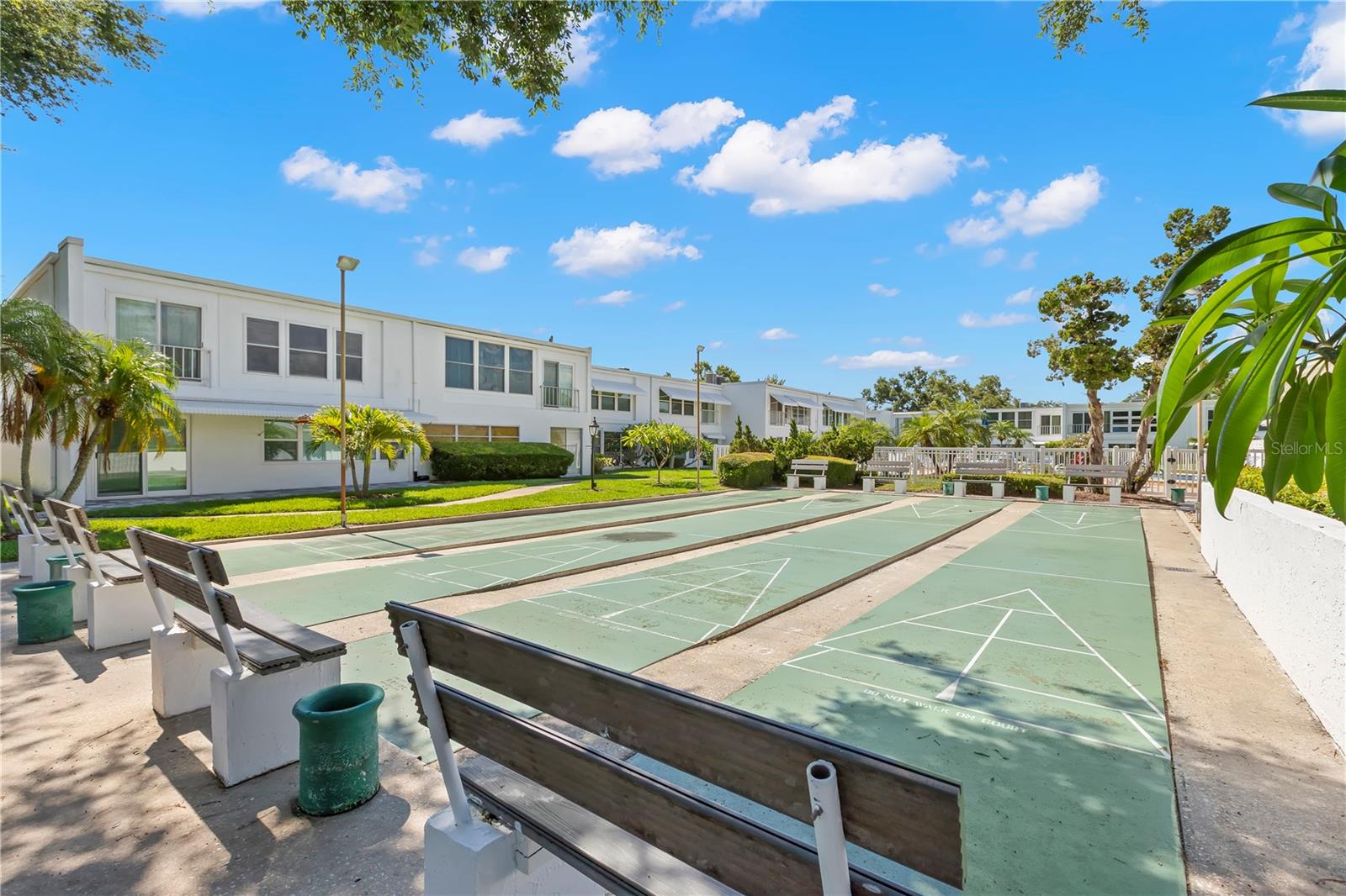 Shuffleboard courts