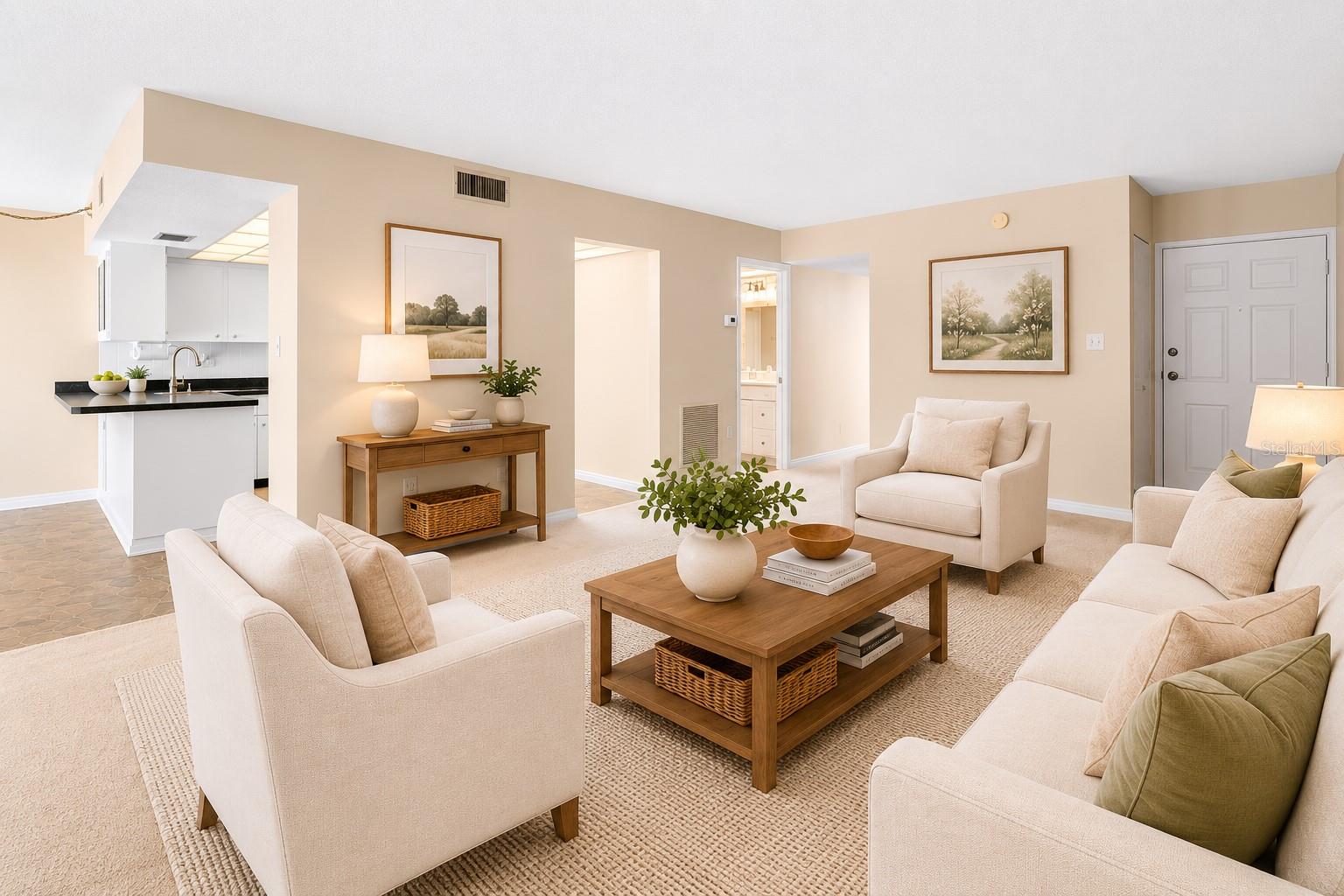 Virtual Staging. Large Great Room