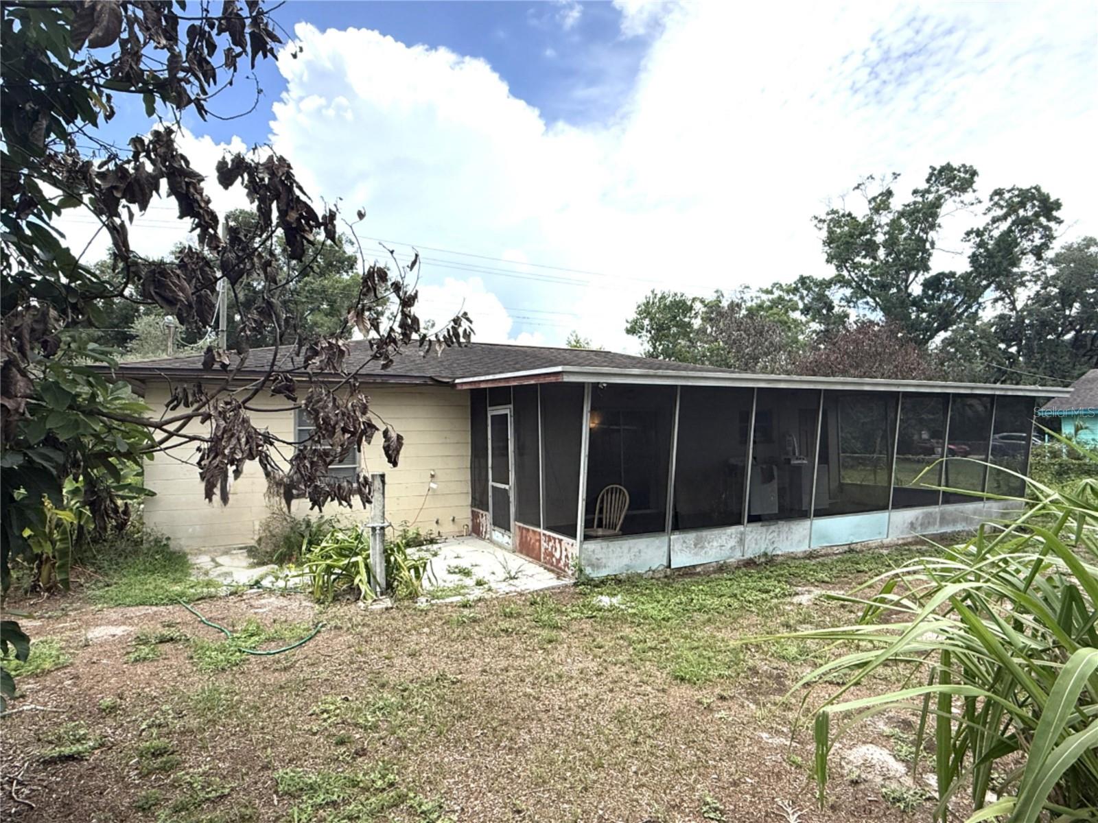 rear view of home