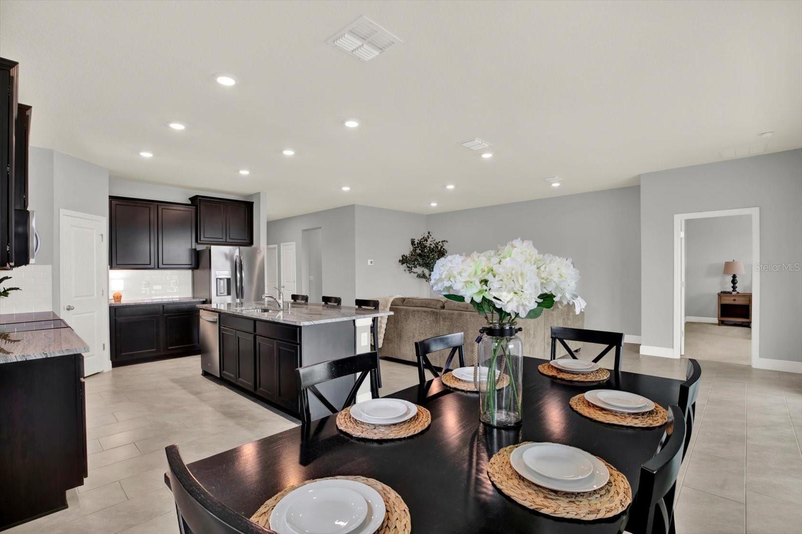 Dining area/great room//kitchen