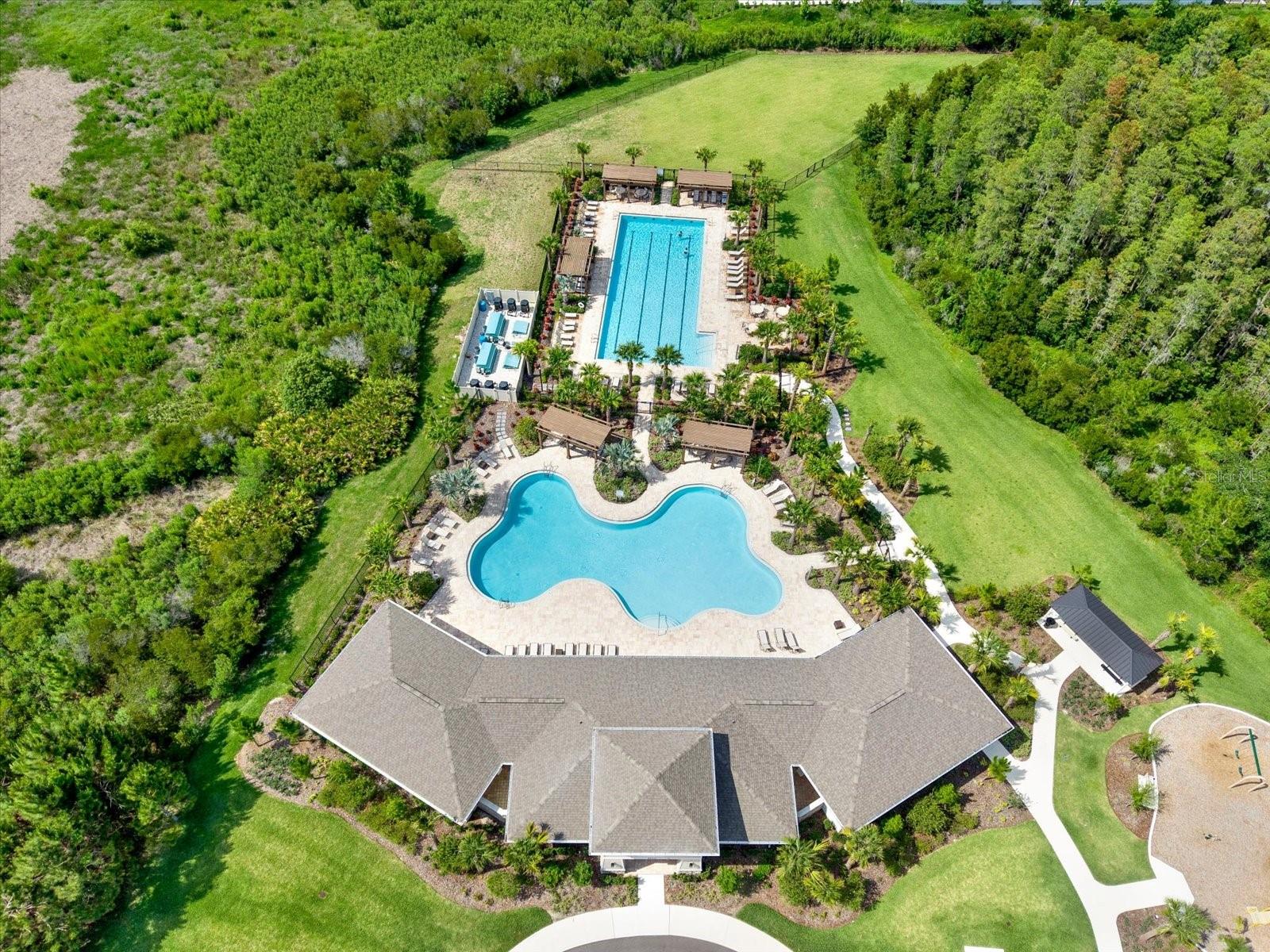 Just a short walk or roll to the amenity center!