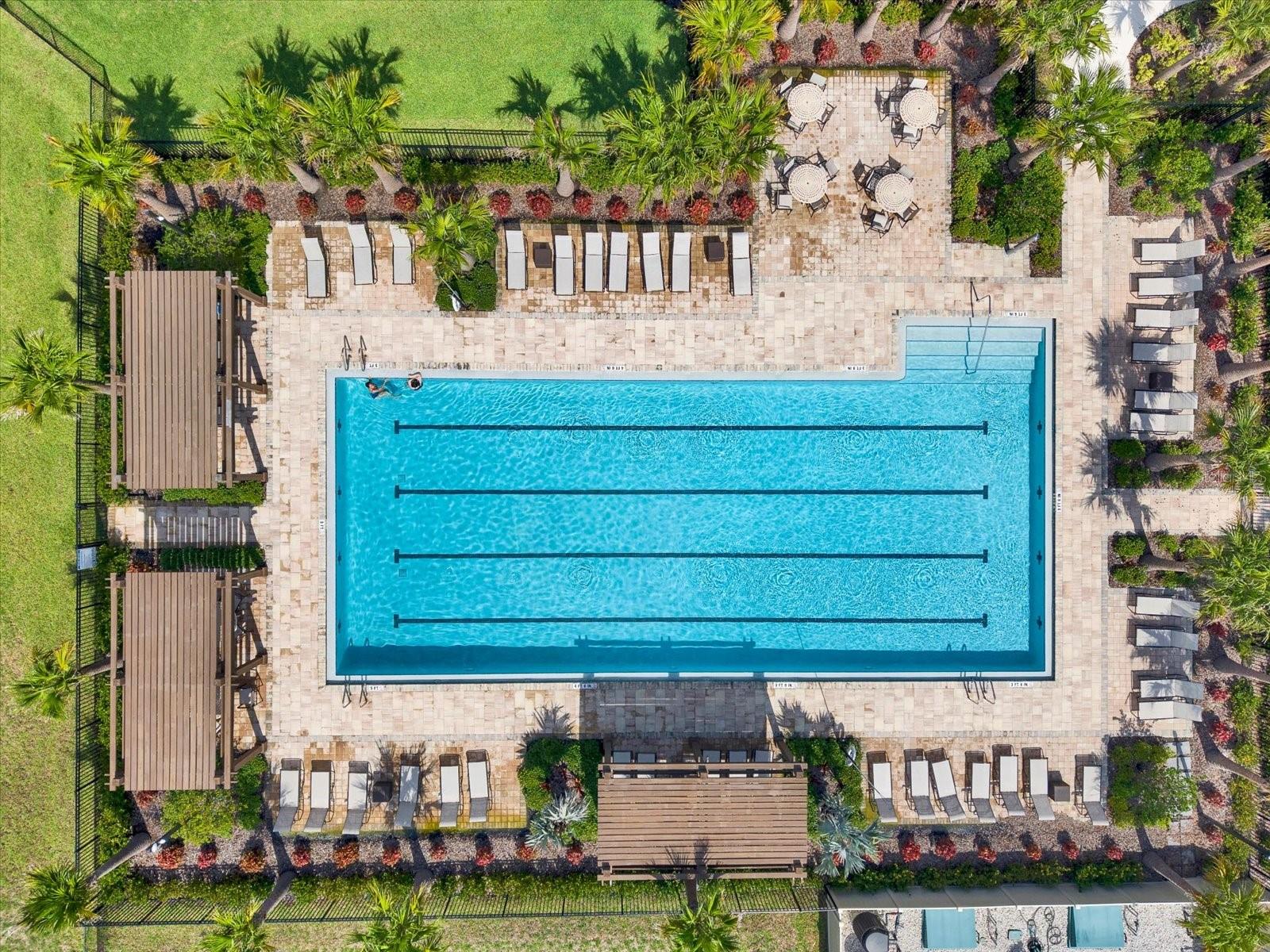 Community lap pool