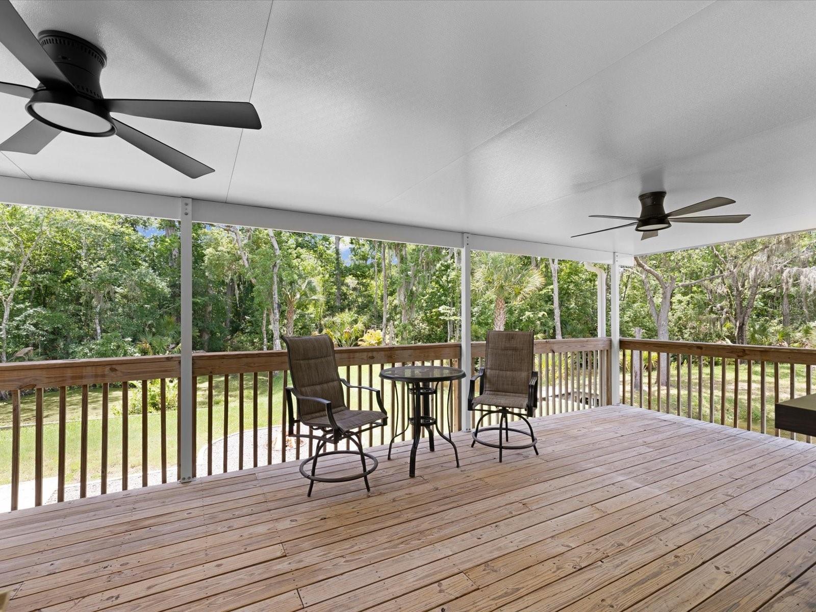 Covered Rear Porch