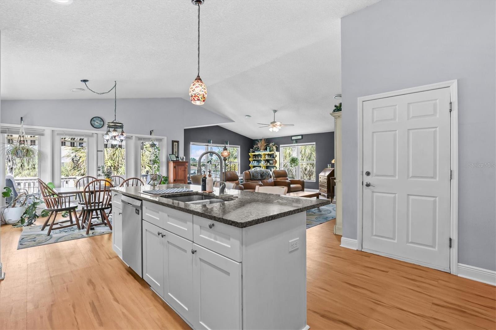 Kitchen Island with Granite Counters