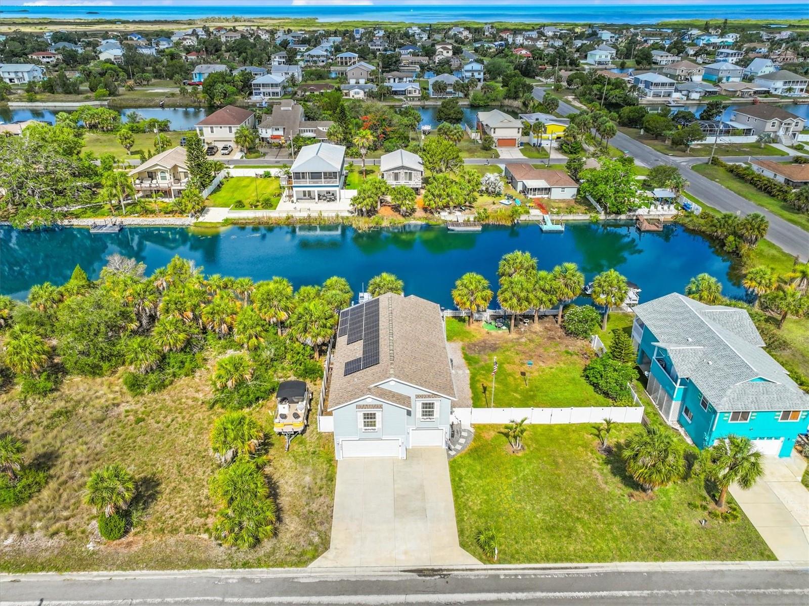 Aerial of Home with Extended Driveway and Additional Lot
