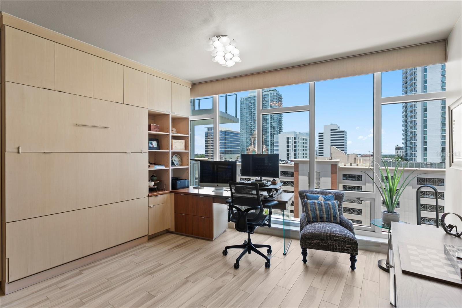 second bedroom with murphy bed