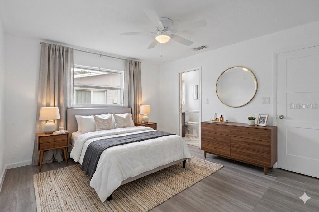 Staged Main bedroom