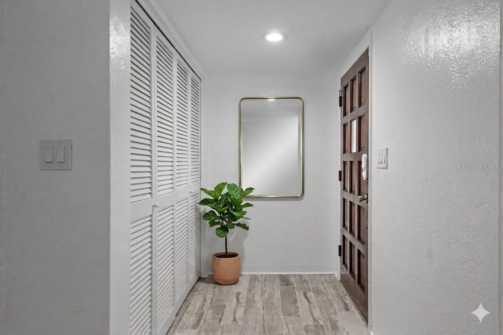 Staged hall entry