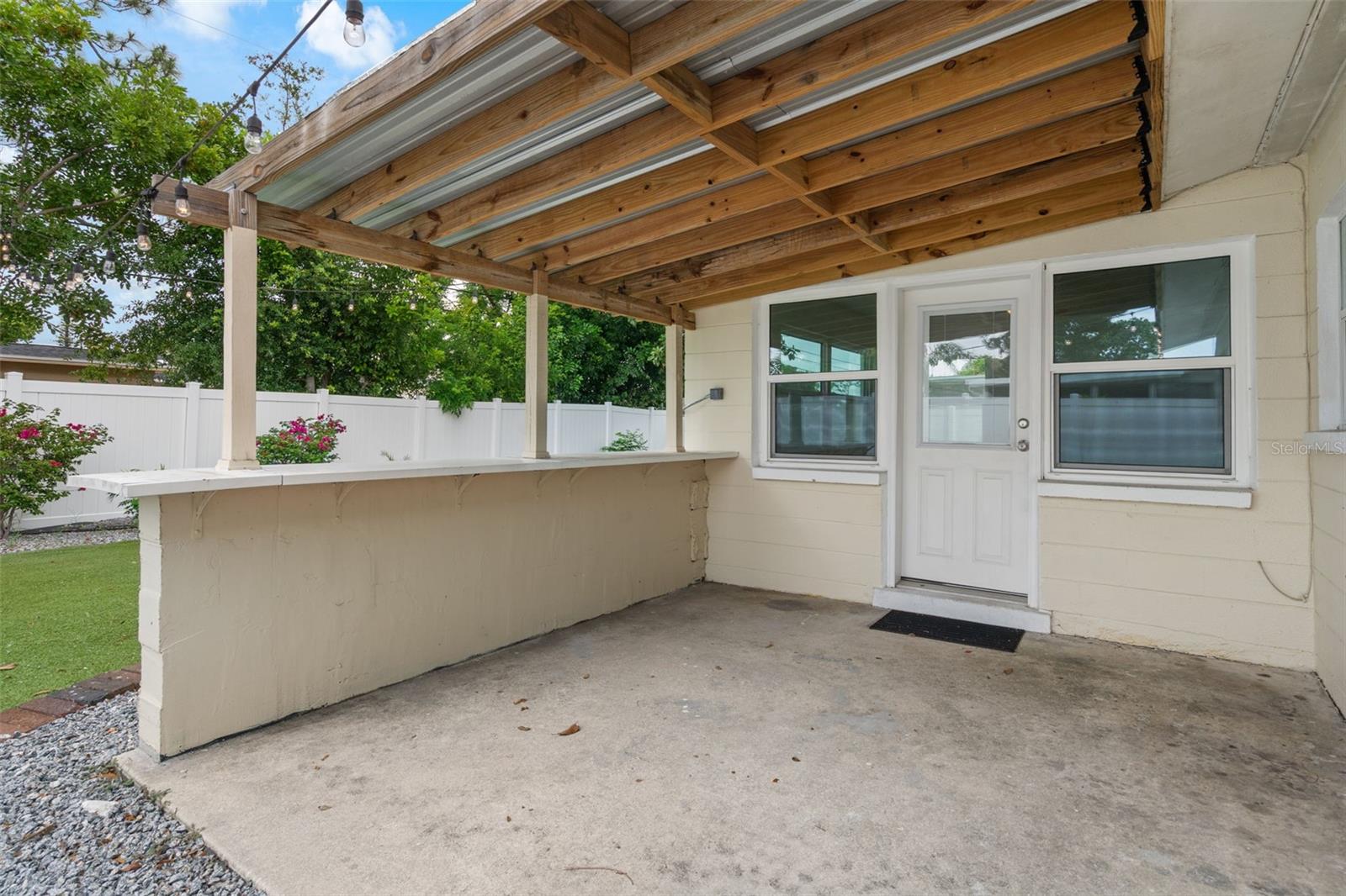 Covered patio